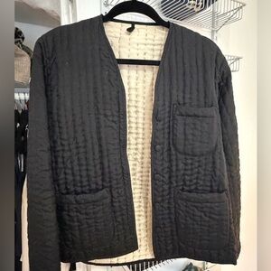 Bode Silk Quilted Two Tone Jacket